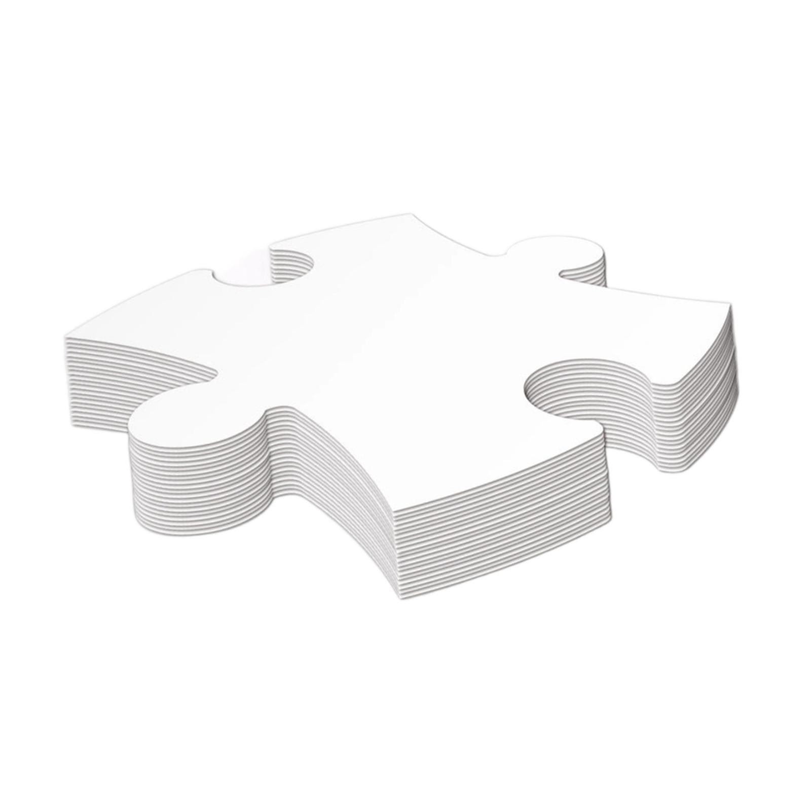 30x Blank Jigsaw Puzzles White - Puzzle Blank White ulasan dan harga