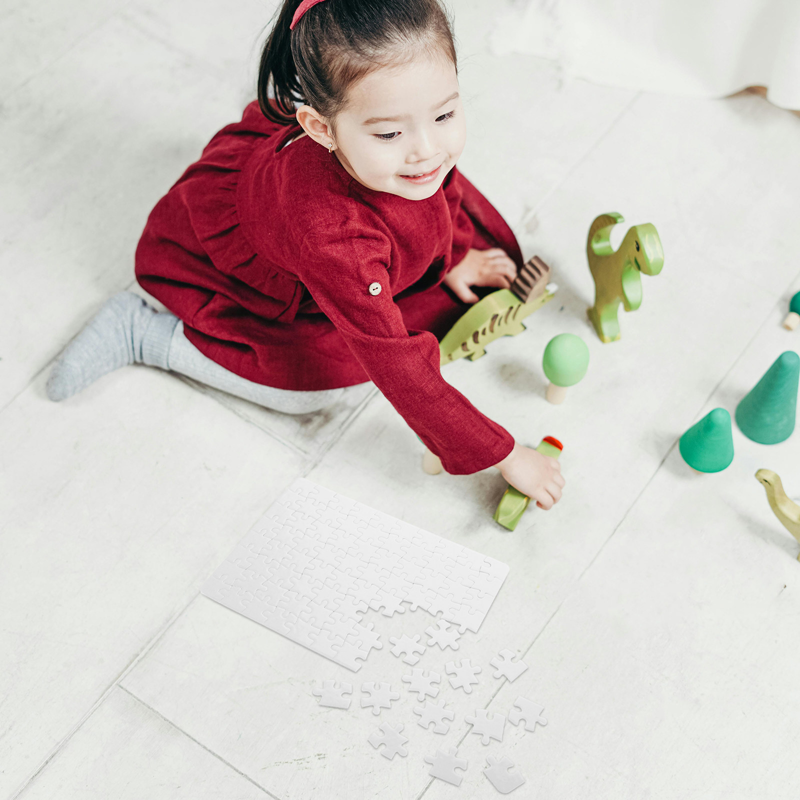 White Puzzle Board Set – 4 She - Puzzle Blank White ulasan dan harga