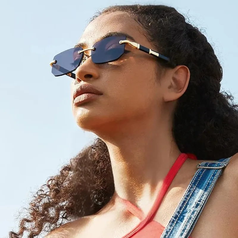 Fashion Punk Square Sunglasses - Metal Photo Panel ulasan dan harga