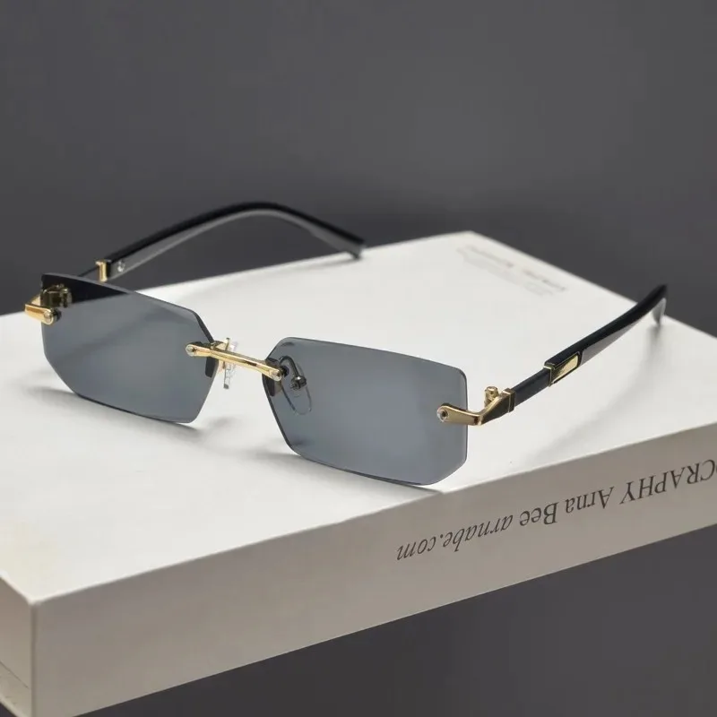 Fashion Punk Square Sunglasses - Metal Photo Panel ulasan dan harga