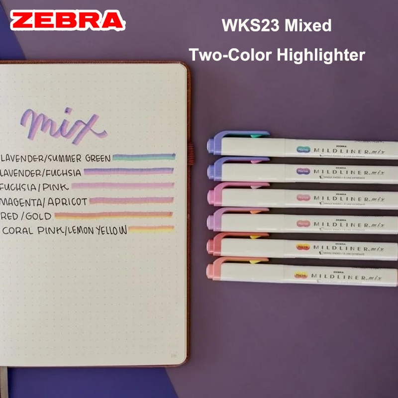 Japan Zebra Mildliner Mix Dual - Zebra Pen Mildliner ulasan dan harga