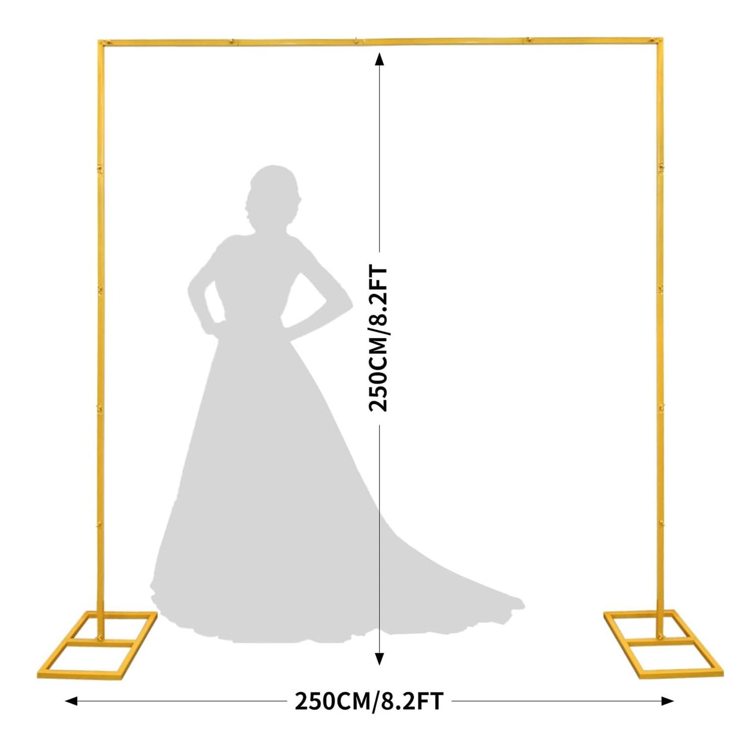 Gold Metal Square Backdrop Sta - Metal Photo Panel ulasan dan harga