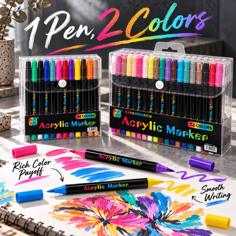 Dual Color Acrylic Paint Marke - Copic Marker Classic ulasan dan harga