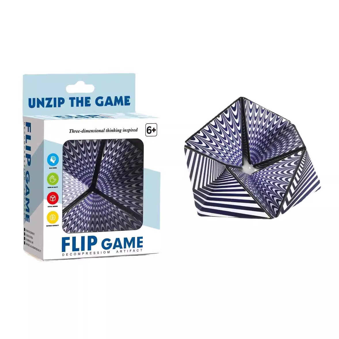 3D Optical Illusion Flip Game, - Puzzle Blank White ulasan dan harga