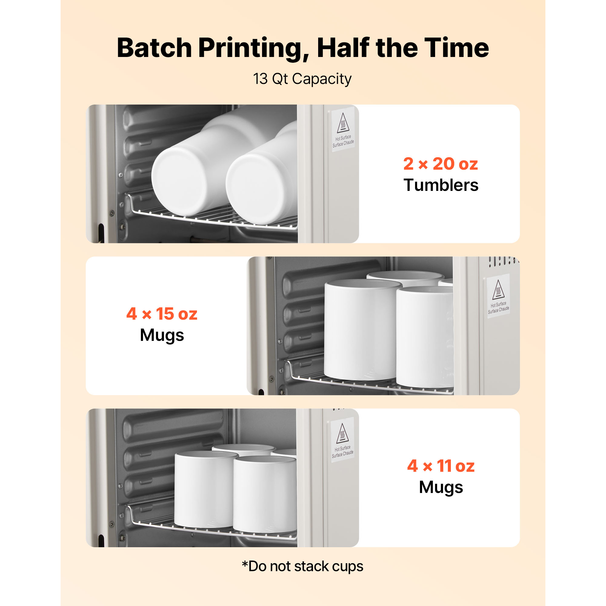 VEVOR Sublimation Oven Machine - Sublimation Mug White ulasan dan harga